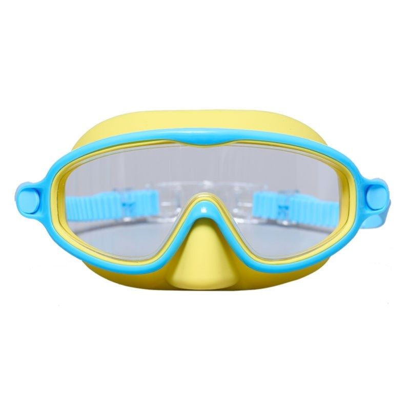 泳镜护鼻一体儿童鼻罩款大框防水防雾户外游泳镜高清电镀男女游泳