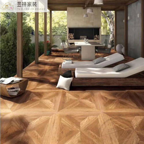 风车木纹砖X60仿古砖防滑瓷砖庭院地0定制客厅仿实木地砖60卧室0