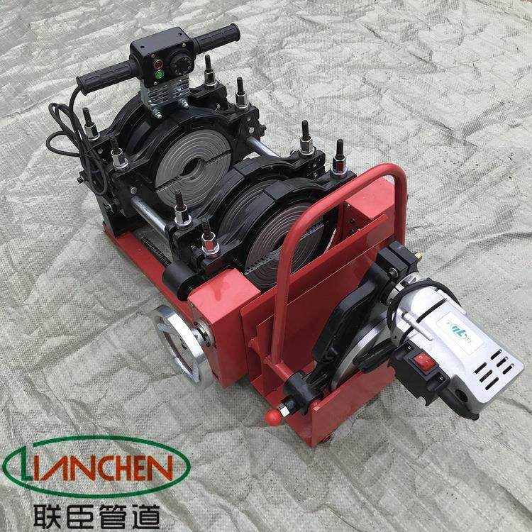 HDPE给水管热熔机焊管机四环 PPR手摇对焊机排水排污管热熔对接机