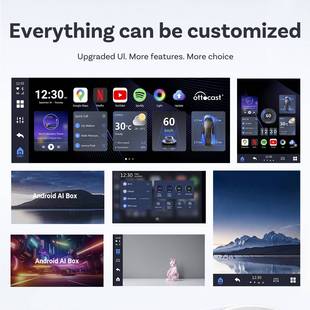 ottocast原车aibox自带SIM卡安卓车机互联盒子有线转无线carplay