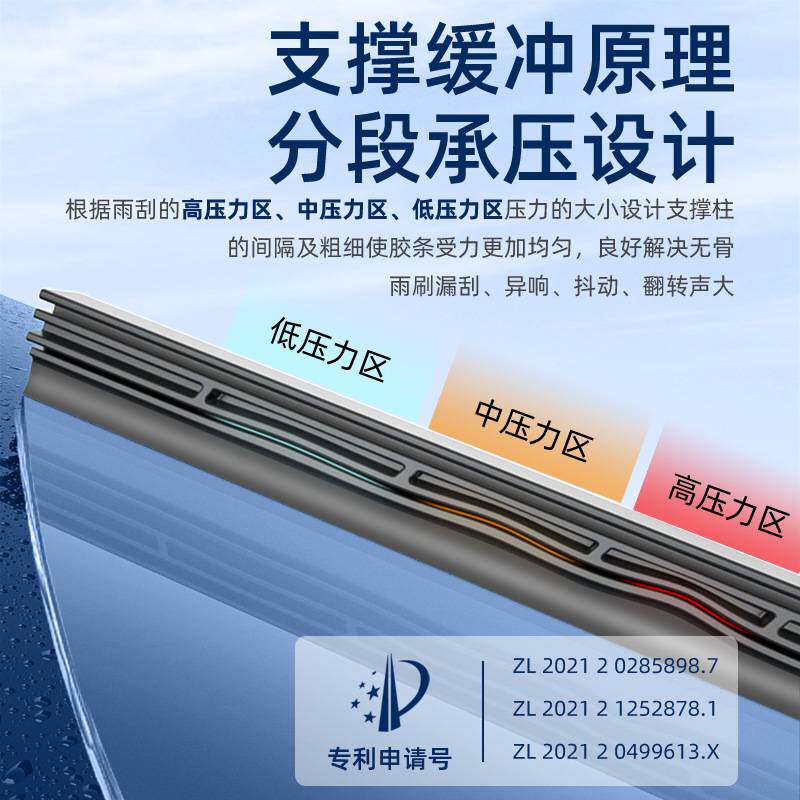 隐翼翼蓝Pro雨刷胶条原厂装影翼隐之翼汽车配件无骨静音雨刮器片
