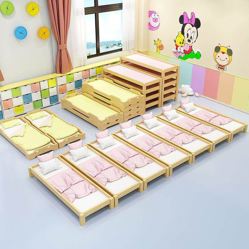 教包邮幼儿床实木叠园叠床男513女小学生童早托管班儿午睡简易床