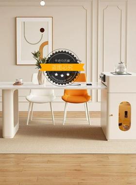 轻奢型家IOM用可一伸缩岩岛台餐桌泡茶烧水体小两用茶桌板户型奶