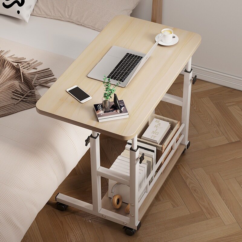 床边电脑桌台式家用办公桌卧室小户型简易工作台写字桌书桌电竞桌