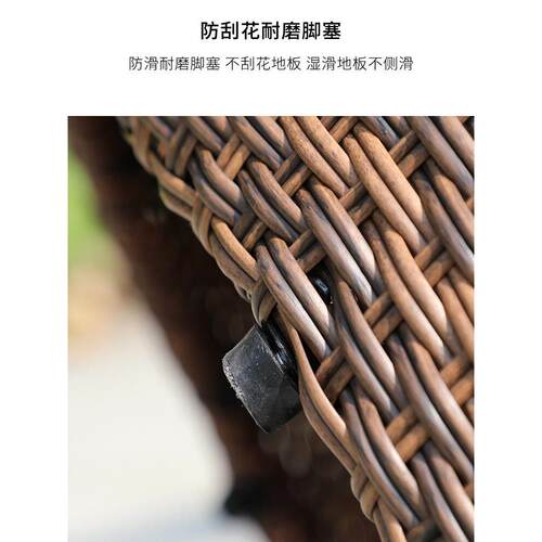 批外藤编沙发椅园懒人休闲阳户台桌组合VBZ茶几庭院客厅室外花藤