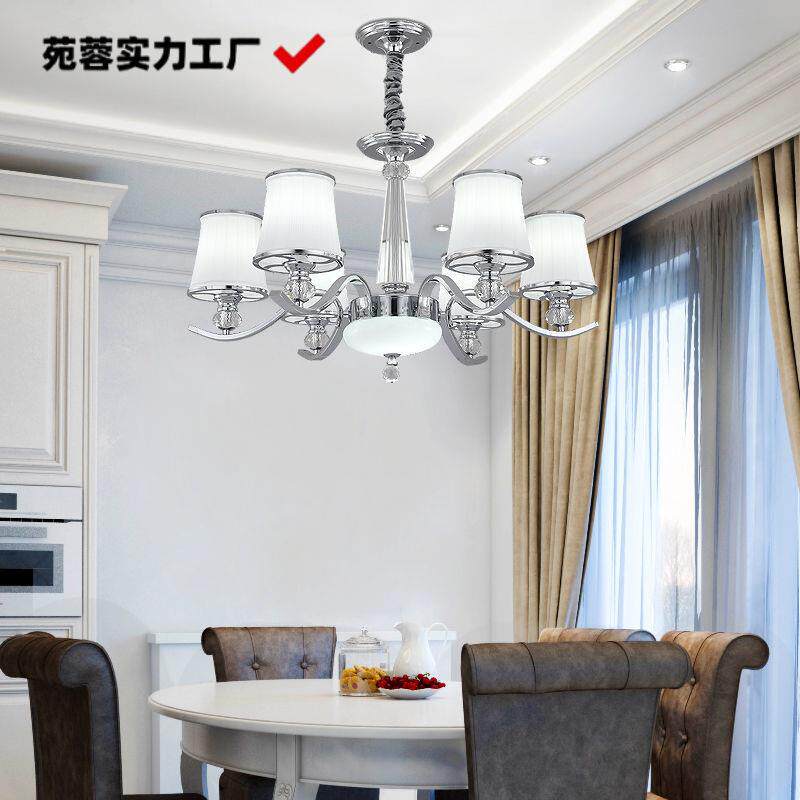 美代客吊灯简约现大气卧室水晶吊灯简欧餐723厅厅创意家用别墅式