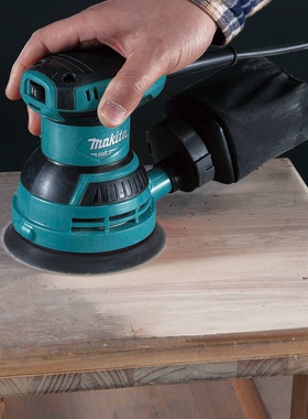 M9204B砂纸机5寸圆形盘式轨道砂光机家具打磨翻新抛光带吸尘