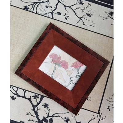 鼎川画业花书实木法式中BC-460古创意复古装饰画瓣小卧室厅餐众艺