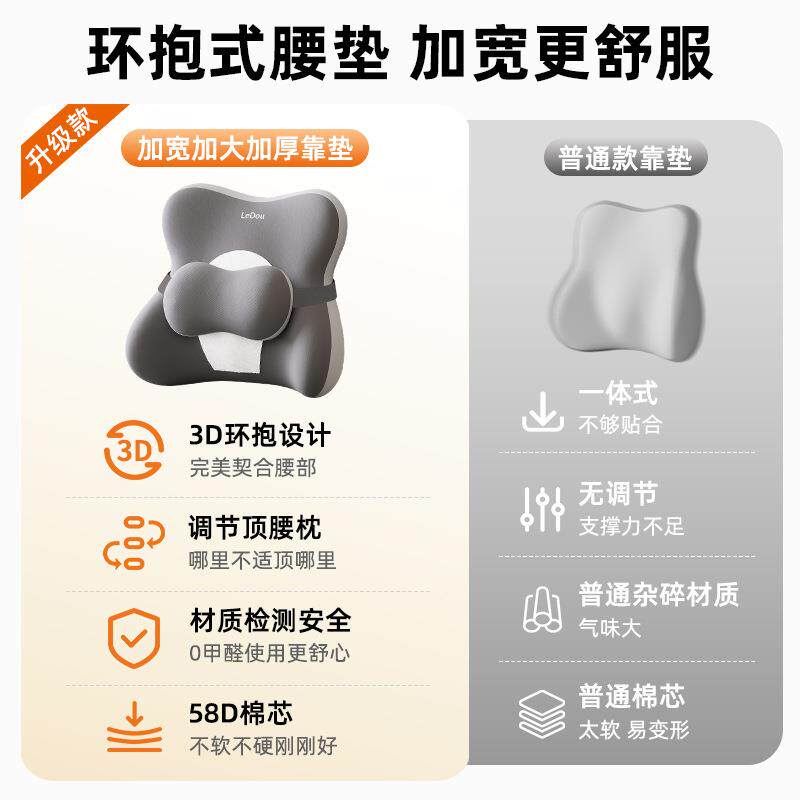 腰靠C516办室座椅护腰坐靠垫靠公垫背工位久坐子神器靠枕椅腰部支