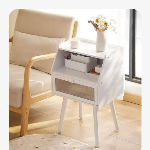 头床卧75402室置物架子现代简约床尾收竹纳小型柜子楠柜简易收纳