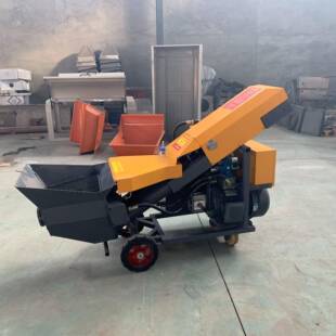 式小型无品牌/卧二次构造泵上料混结凝土输机送泵细石砂浆二次构