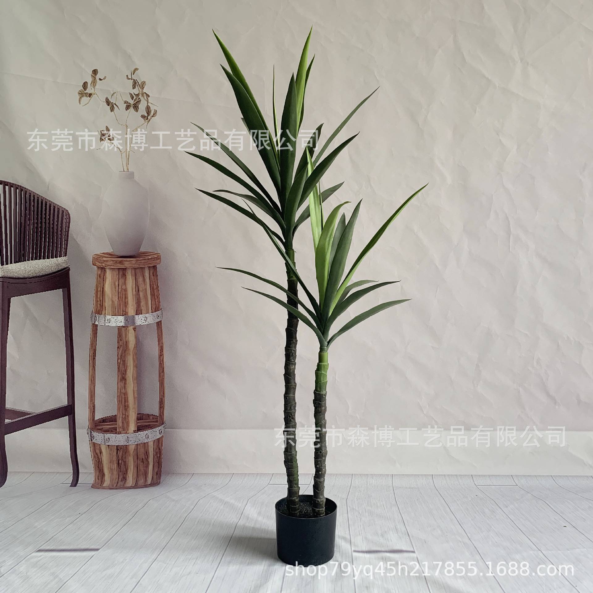仿真多杆剑兰剑麻绿植盆栽 人造龙舌兰虎皮兰园林景观造景假植物