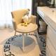 女奶油风简化妆椅小户型约家用卧室化妆间梳妆凳妆生EAM靠背椅子