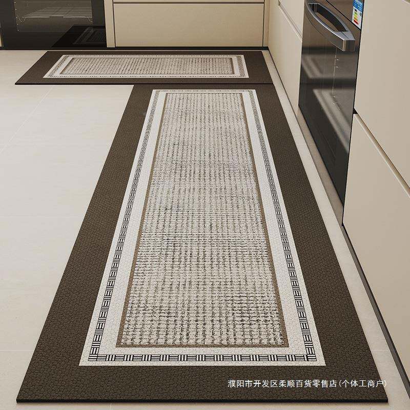 家ltao8069用条厨房地垫水吸垫脚地毯满长铺垫子耐脏可擦免洗防滑