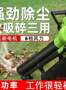 草工落业大功率吸树叶吹吸两用吹风机叶吸扫机RUC坪吸器吹雪尘机
