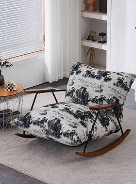 懒EVS人沙休发摇摇阳台闲椅客厅卧室椅沙椅发轻奢复古躺椅家用摇