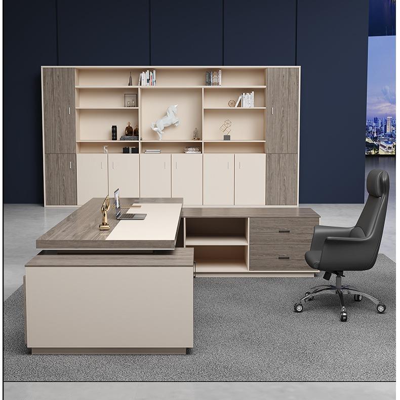 新中式简具约现代办公家椅经理MH-523桌大气总裁办公桌老板班桌大