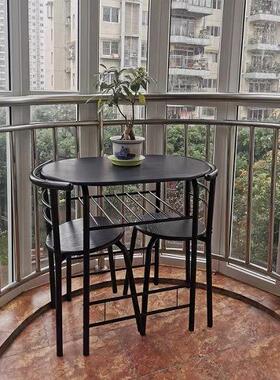 侣户型桌两椅小简约双一人二人两人YUX出租房阳台餐桌椅组合情桌