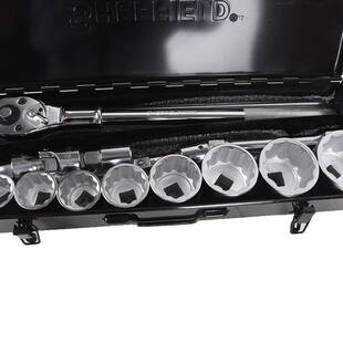 钢盾S010015 15件套19mm系列公制组套内六角标准套筒套装棘轮扳手