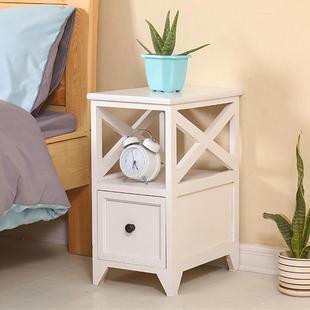 实木约小型床头柜超窄迷你床边柜简夹缝收纳柜卧G208小柜室子02