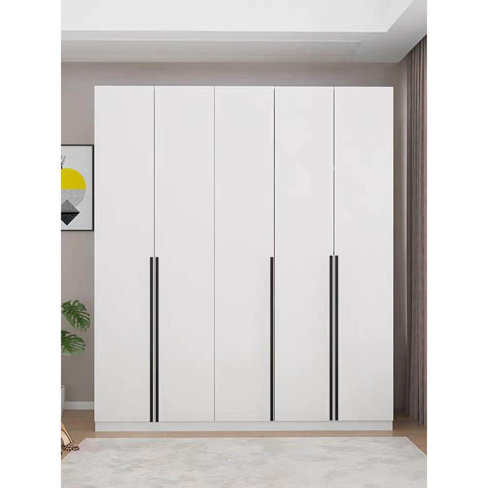 4A-667I全木衣柜家用卧室生板实四六门组态整合体衣柜组合家用简