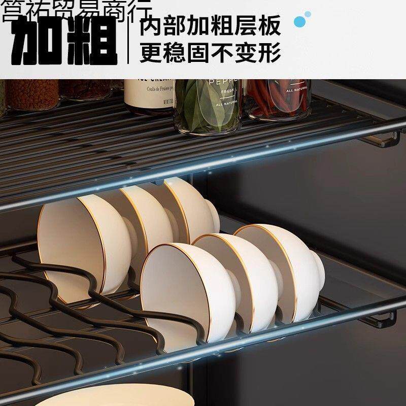 筥Or0vZY碗柜收厨房置物架多层家台面餐具防尘纳碟盒多功能盘用筷