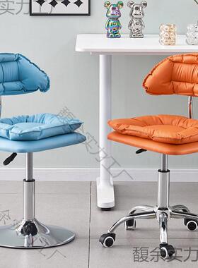 靠背椅办椅凳子升DEZ降酒吧前台旋转吧台椅公电椅子家脑用餐谈椅