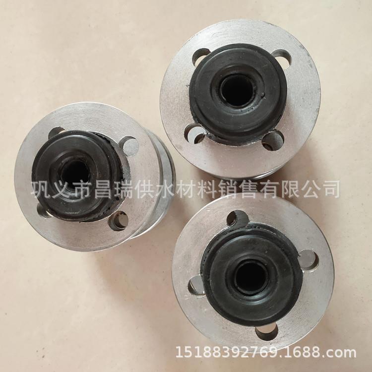 DN1520小口773径法兰式橡胶接GBT2506船用橡挠性连软接胶膨胀头节