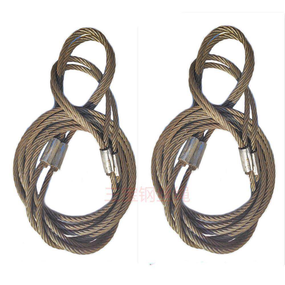 绳货车吨拖车拉车绳牵引压制钢丝绳152010吨04吨0吨50吨100吨包邮