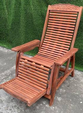 缅椅甸梨躺椅摇大果紫檀遥实木家用中式休JSO闲花逍老人午休椅
