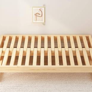 折叠发床沙用简约客0085厅小户型原木两风多功能全实木缩伸抽拉推