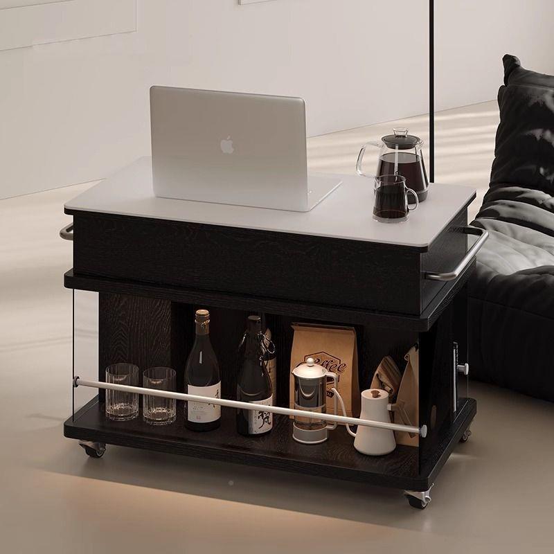 轻实木可升降茶几桌客厅家用小移户型阳台茶奢台现SZP代简约动边