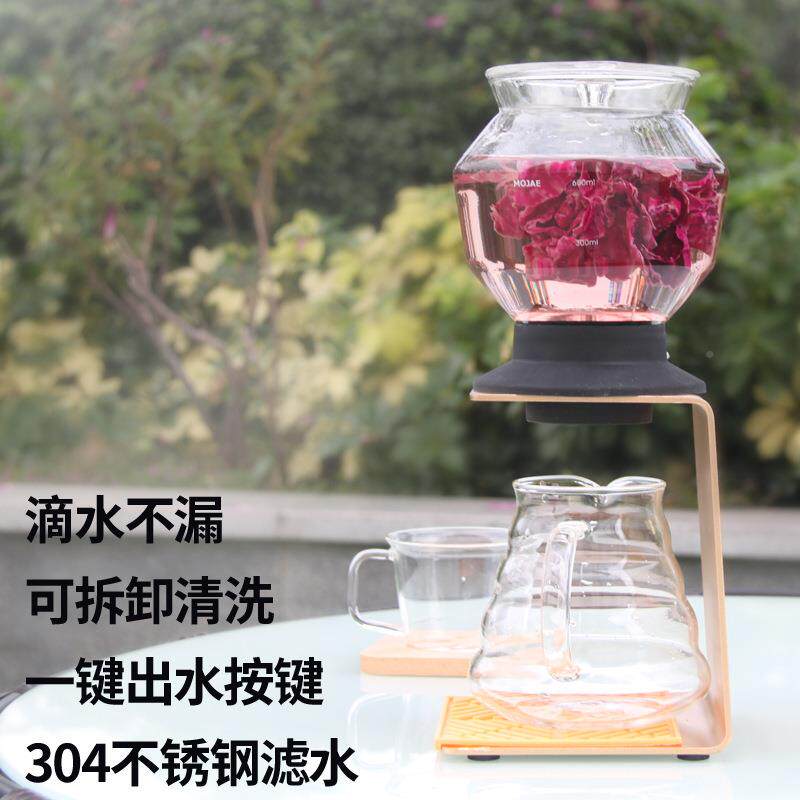 新式款水塔茶壶日水00塔壶冷热两用热玻璃泡泡茶壶泡耐茶器茶壶套