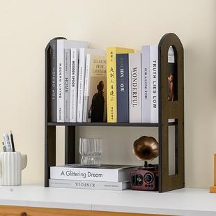 简易置物架面收纳两层架书H型桌面电架学生桌桌上子办公室脑桌分