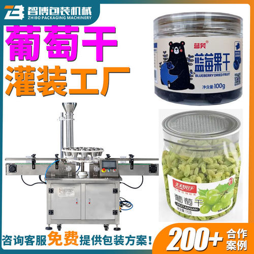 定制果干枸杞瓶装灌装机称重式蓝莓果干灌装机全自动葡萄干灌装机