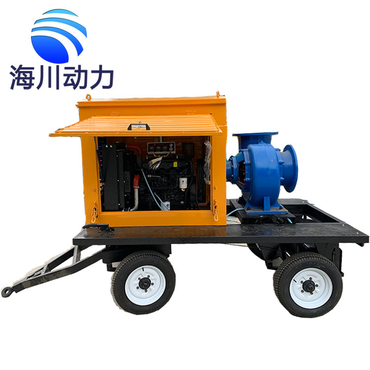 1000立方大流量防汛排污柴油机水泵 抗洪排涝应急抢险移动泵车