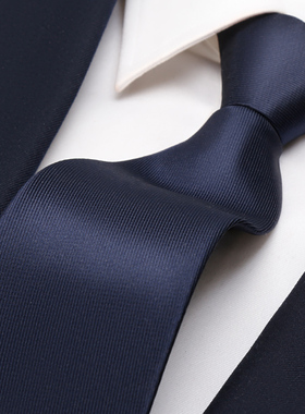 蓝色领带男正装商务拉链式结婚新郎职业男士手打黑色懒人免打结潮