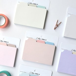 韩国plepic简约空白网格备忘N次便利贴日程待办留言记事纸便签条