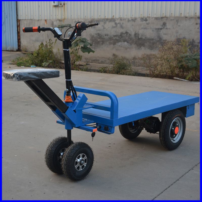 电动四轮平板车 站架式电动周转车 仓库车间大棚搬运车多种规格