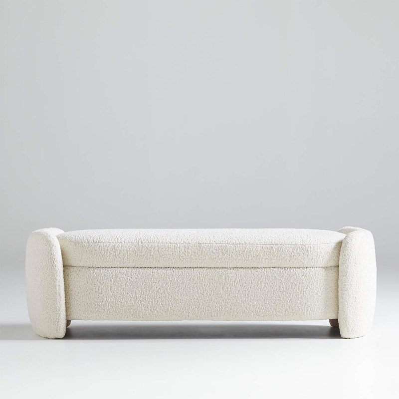 研舍摩意现代简约设计首饰盒长凳收纳功能矮凳卧室床尾凳整装G