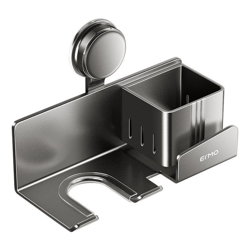 吸盘吹风机置物架免打孔卫生间收纳电吹风挂架吹风筒支架浴室架子