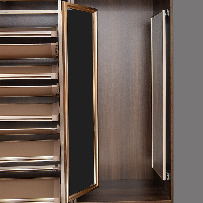 衣柜内装镜子推拉旋转镜折叠镜全身镜衣帽间隐形推拉内置穿衣镜子