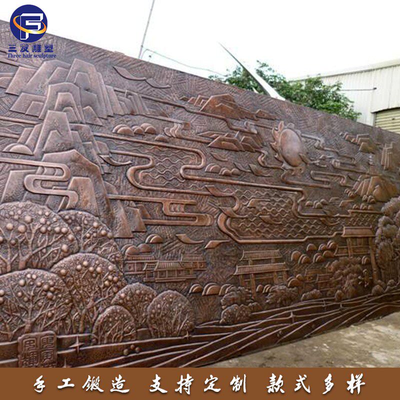 定制生产学校广场博物馆展览馆历史事件玻璃钢仿铜锻铜浮雕厂家