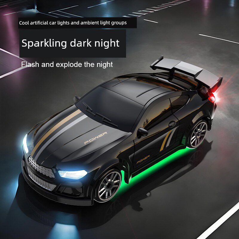 1:64四轮驱动漂移Rc迷你跑车桌面遥控汽车轻型赛车男孩儿童玩具充