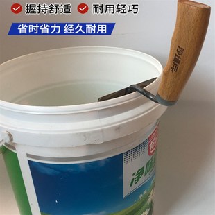 新款升级不锈钢圆弧铲刀上料器弧形铲桶铲灰刮刀托灰板泥瓦工工具