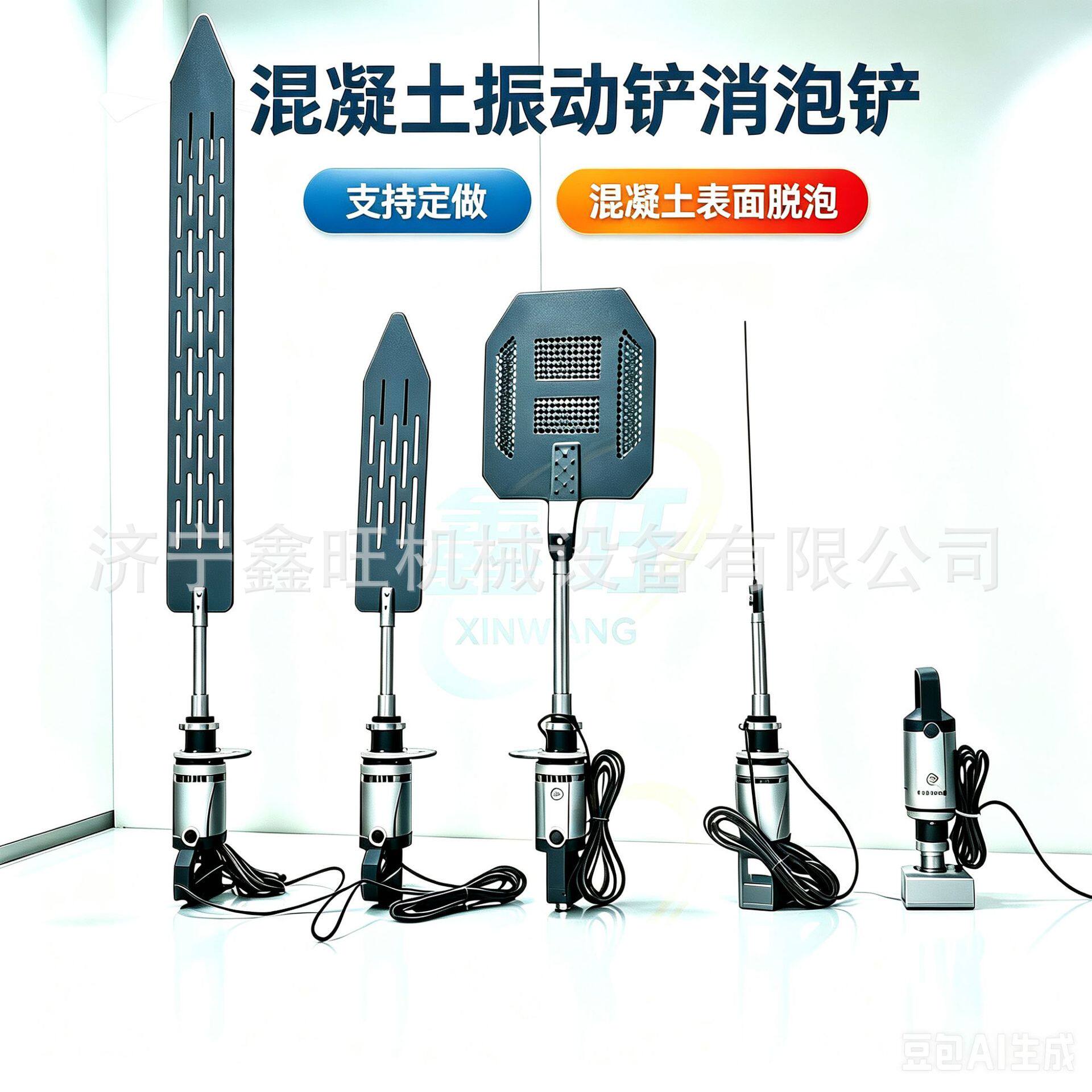 高铁建筑工程去气泡振捣板振动器混凝土振动板手持振动排气铲
