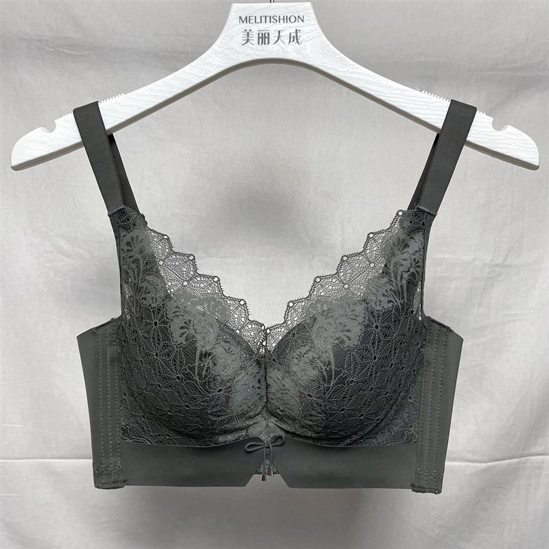 小胸聚拢新款加厚杯内衣女调整型防下垂上托侧收副乳无钢圈文胸罩