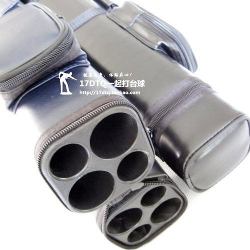 九球杆桶 台球方形四4孔杆筒 美式杆包 杆袋 1/2黑八W8球桶 2支装