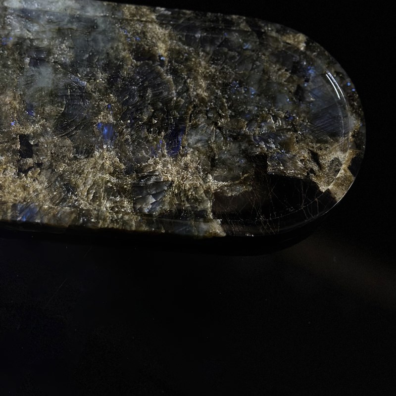 大理石托盘居家好物装饰摆件氛围感样板间售楼处糖果收纳水晶托盘