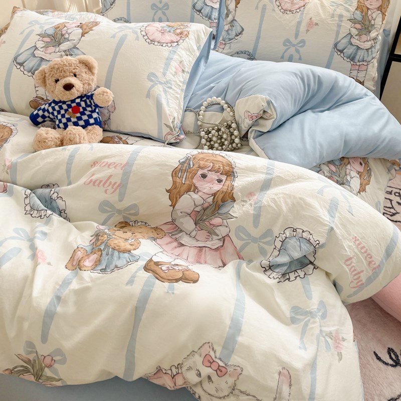 简约被套单件150x200x230双人床单被罩180x220x240被单三件套宿舍